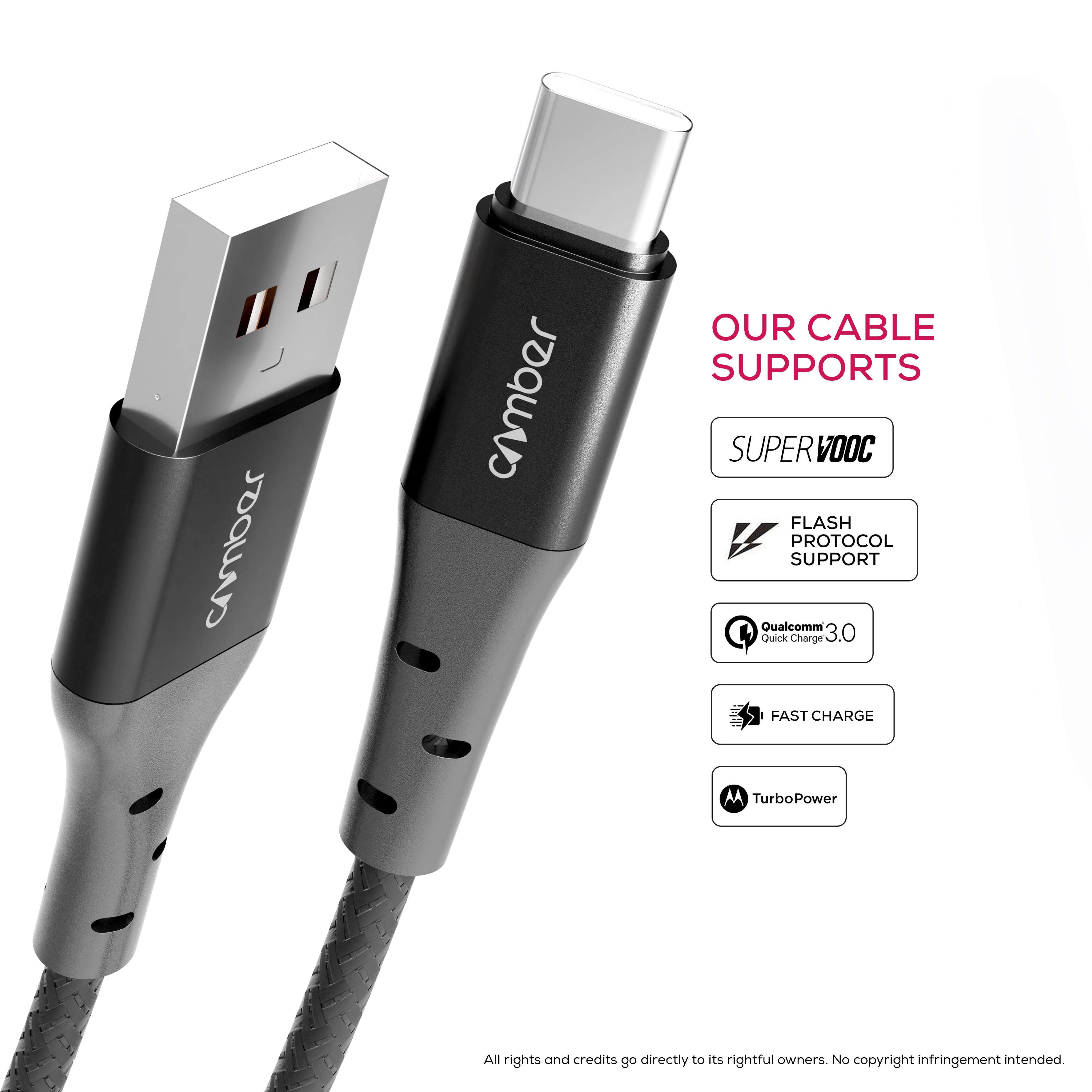 Camcord B2 USB-C Fast Charging Braided Cable – Buy 2 Bundle Offer - Camber Technologies