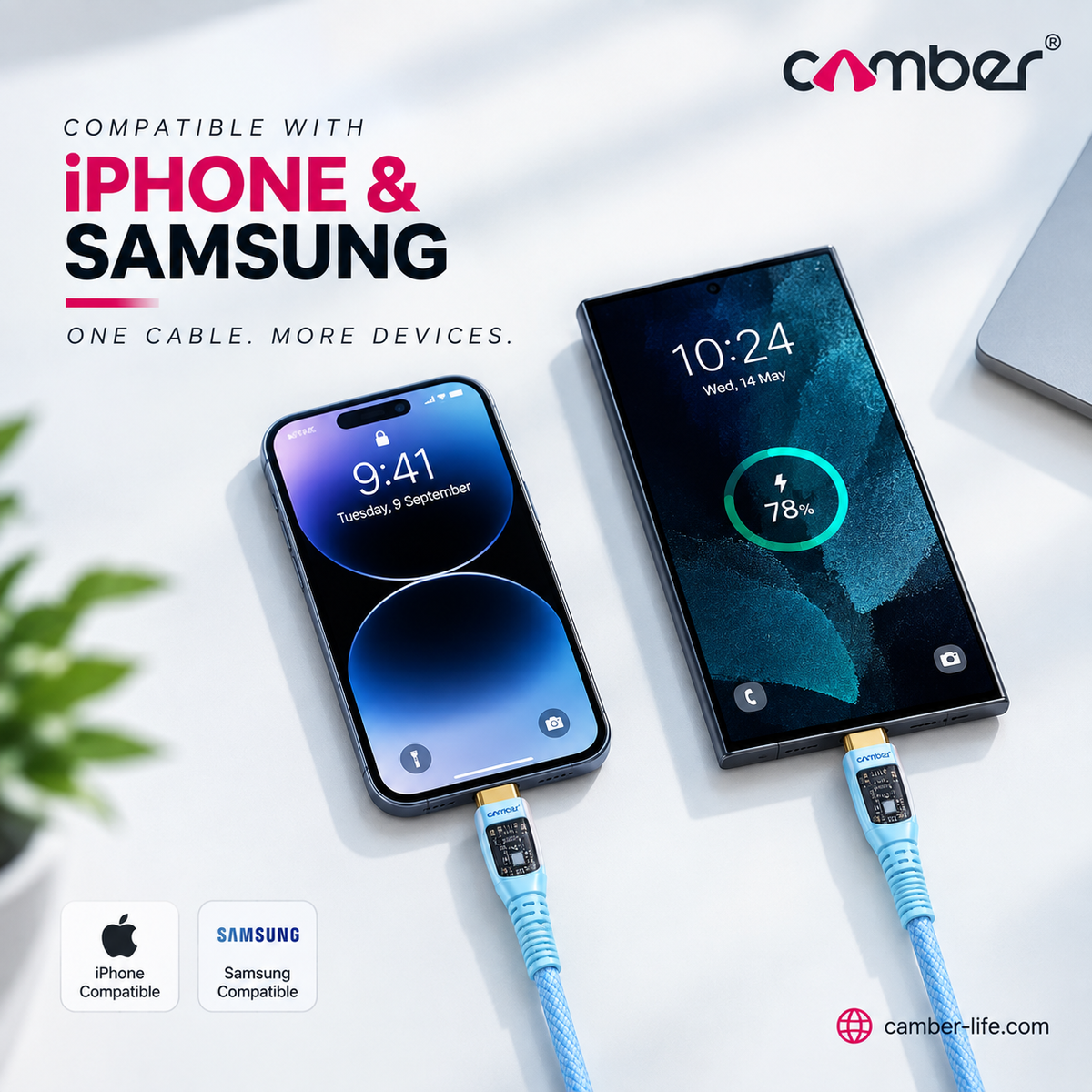 C to C Fast Charging Nylon Braided Cable