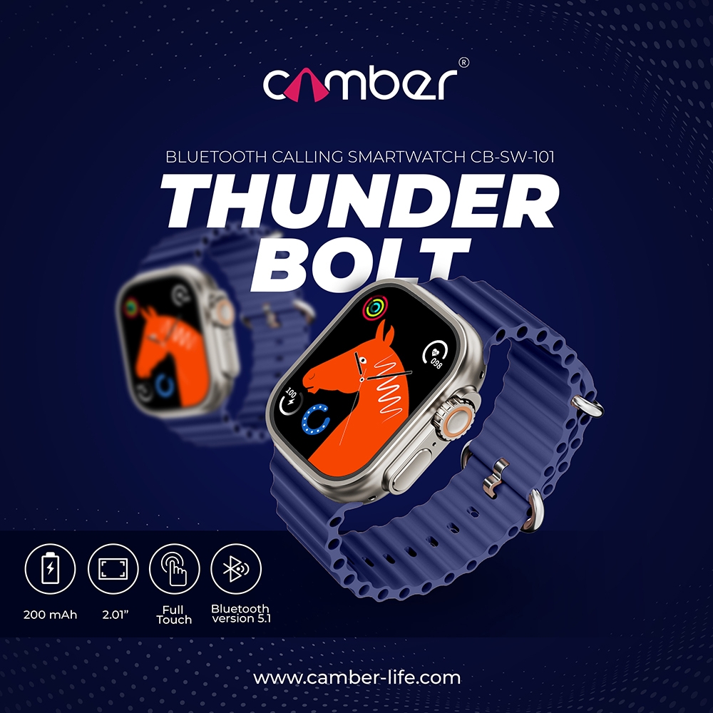 ThunderBolt Blue Smartwatch - Camber Technologies