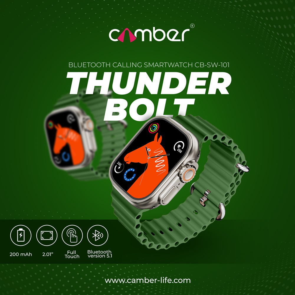 ThunderBolt Green Smartwatch - Camber Technologies