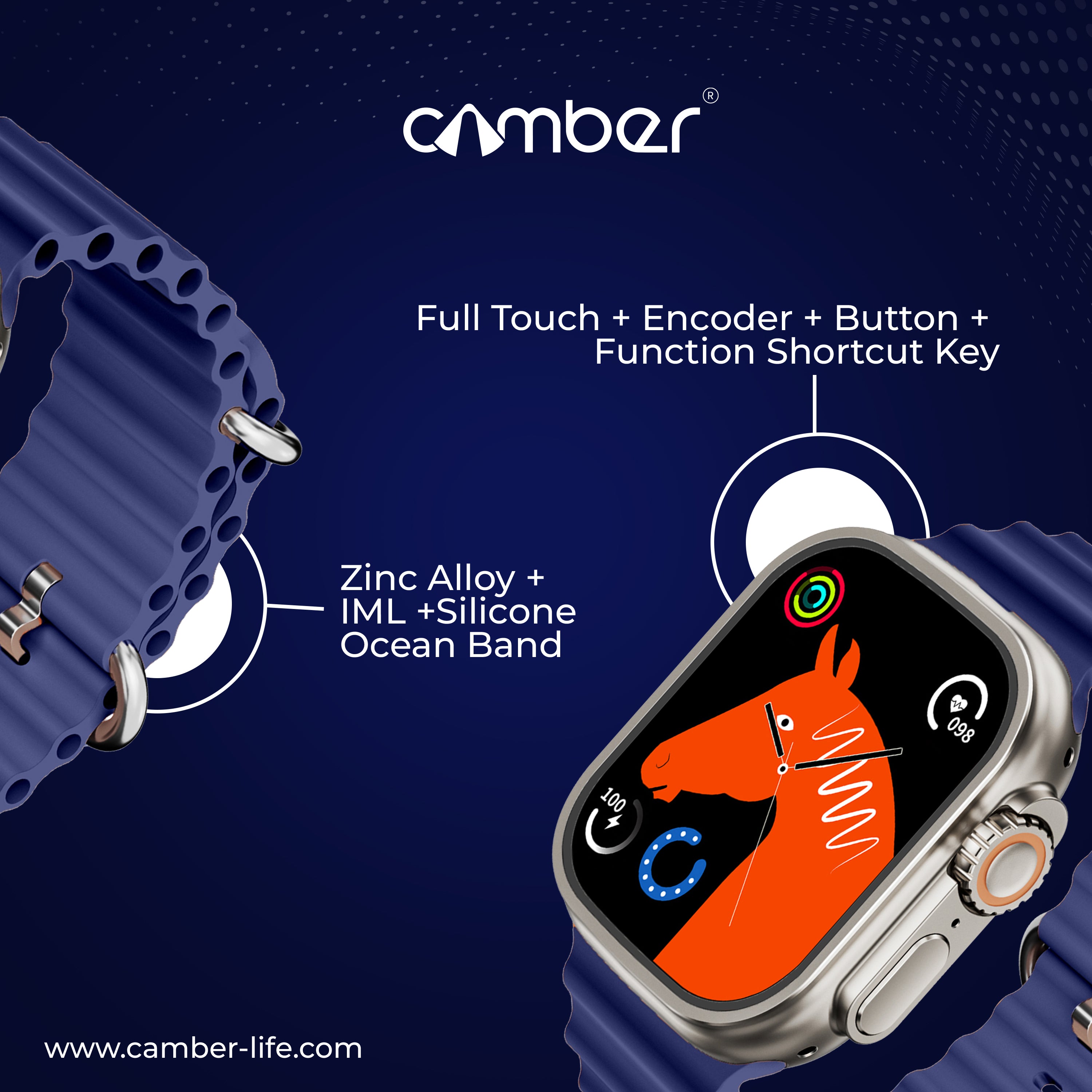 ThunderBolt Blue Smartwatch - Camber Technologies